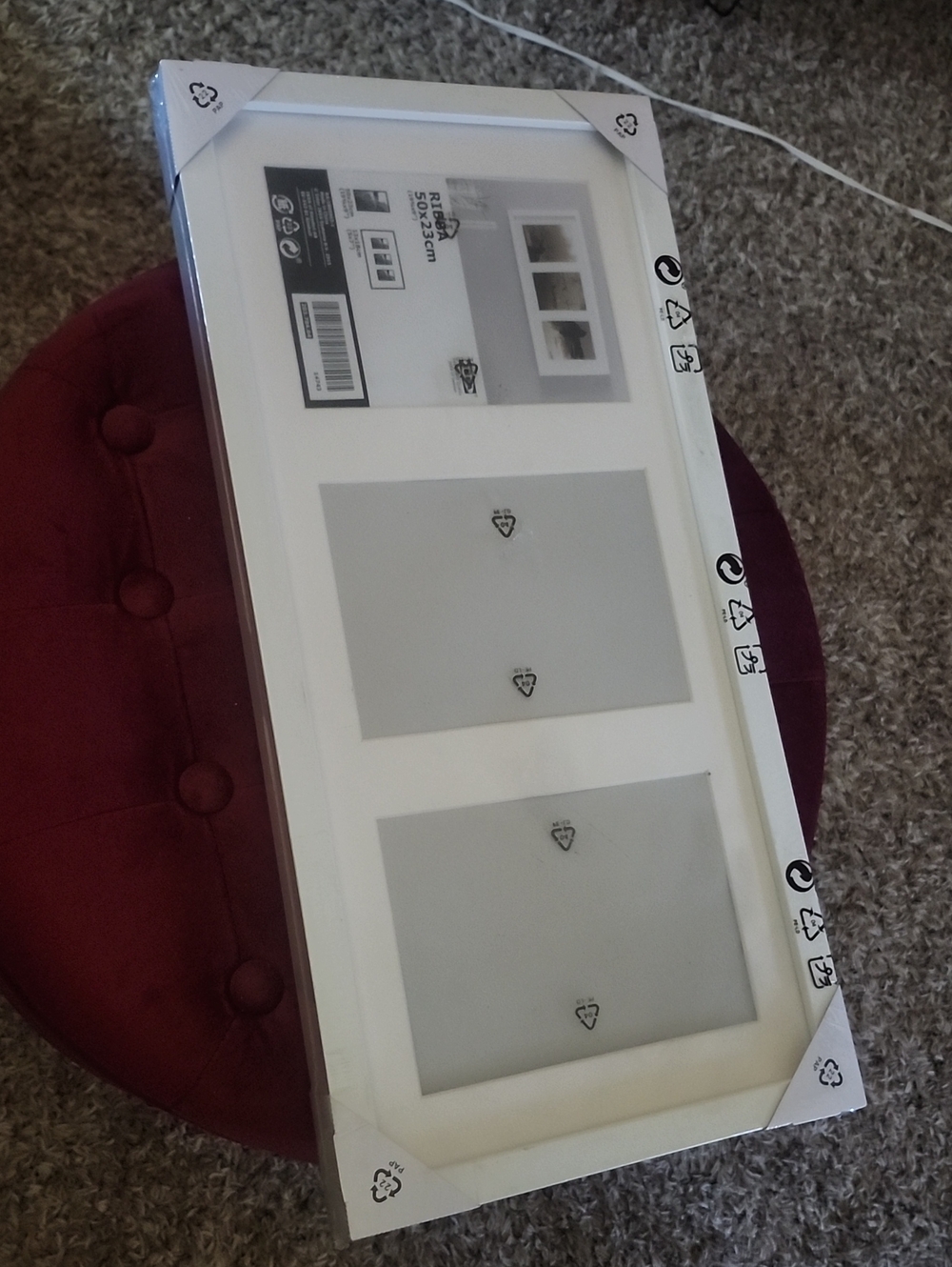 IKEA RIBBA 3-Photo Frame NWT